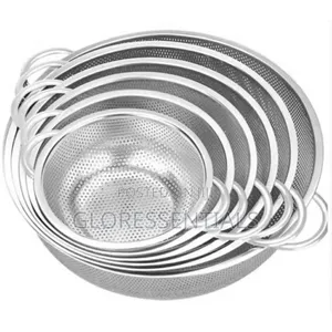 Aluminum Sieve/Strainer Set Steel Basket - 6pcs
