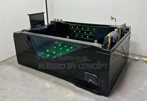 England Luxury Smart Jacuzzi With Led Light and Built-in Tv Console, B