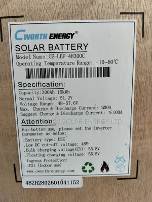 Cworth 15kwh Lithium Battery