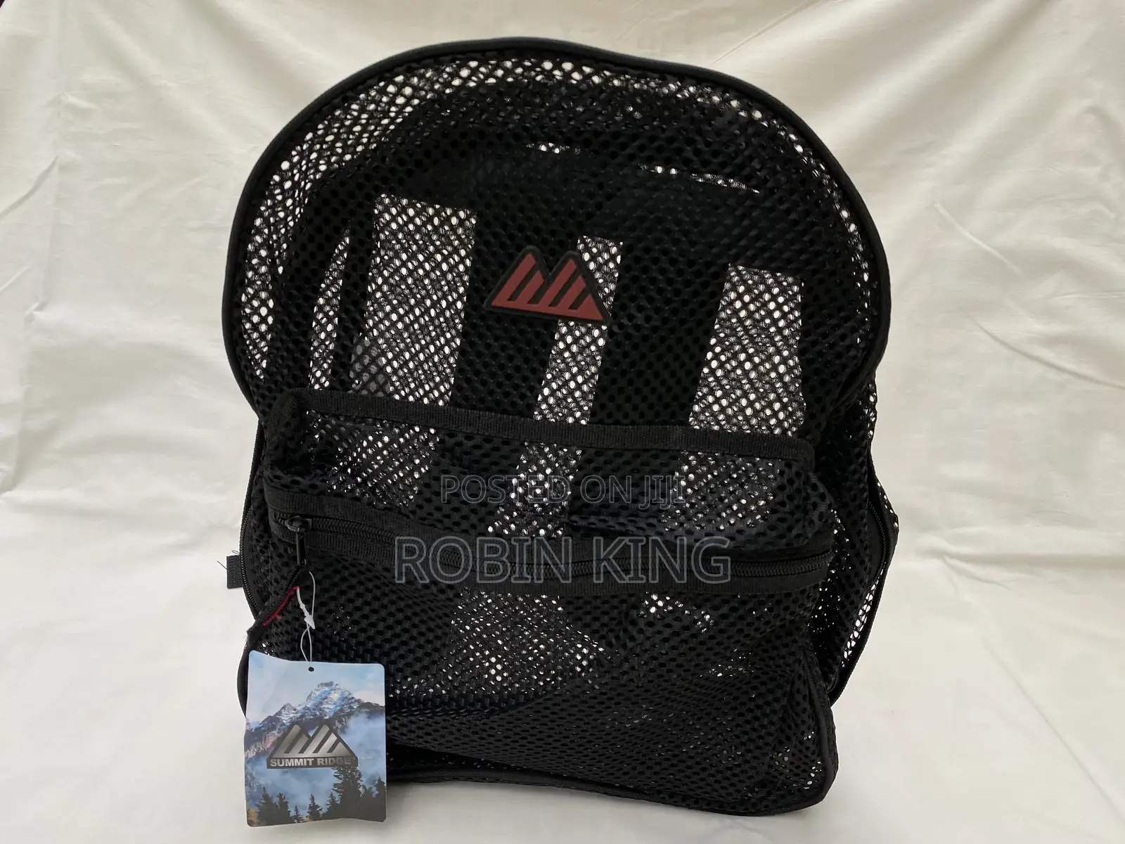 Summit Ridge Mesh Black Backpack Bag Size Medium