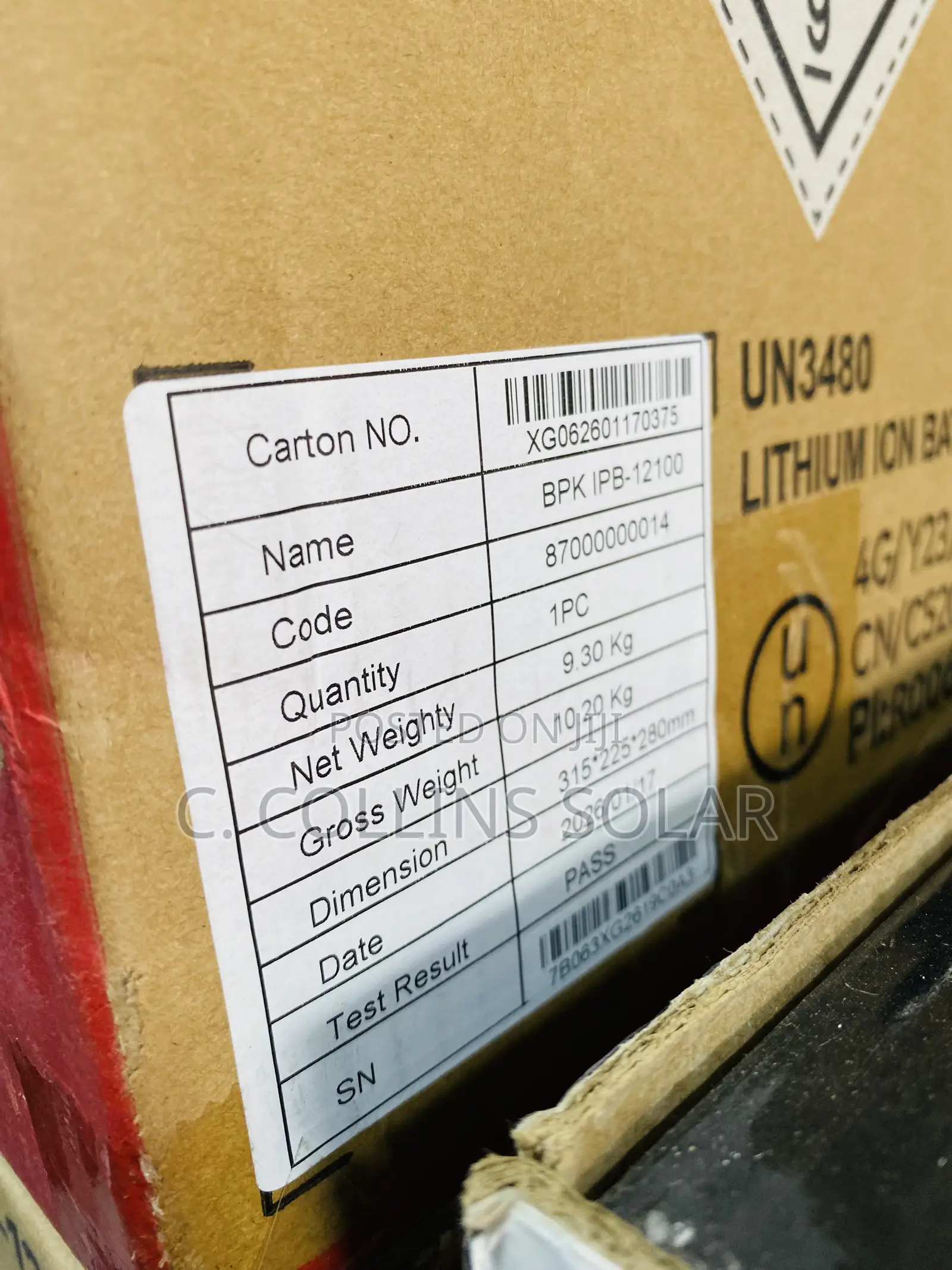 Itel 100ah 12v Lithium Battery