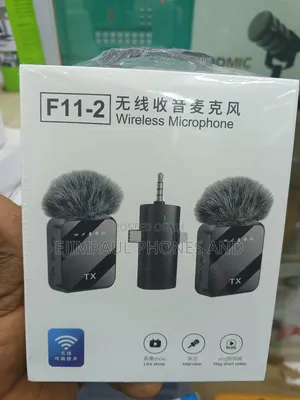 Dual Noise Cancelling Wireless F11-2 Microphone