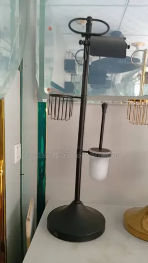 Luxury Standing Toilet Paper Brush Holder