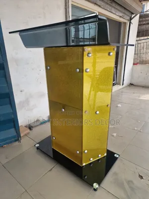 Foreign Standard Glass Pulpit Stand
