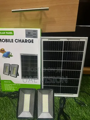 Solar Mobile Charger Panel With 2 Light