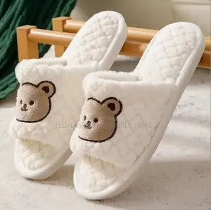 Open Toe Bear Room Slippers