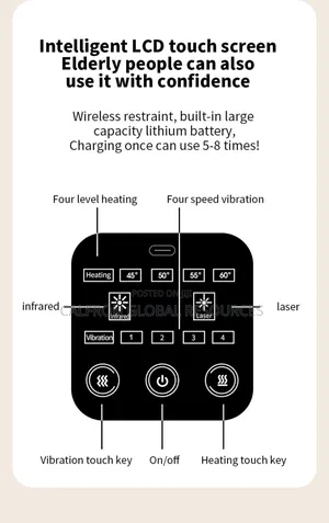 Smart Led Screen Knee Shoulder and Elbow Massager - 3 in 1 Function