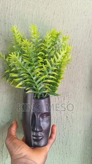 Face Ceramic Flower Table Vase Available as Seen