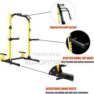 Heavy Duty Power Rack Cage | Pull-Up Bar | 800lbs | Home Gym