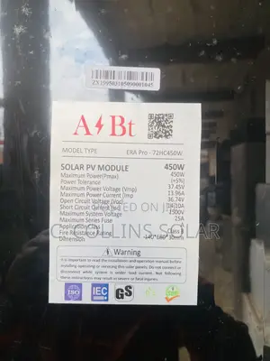450w All Black Solar Panel
