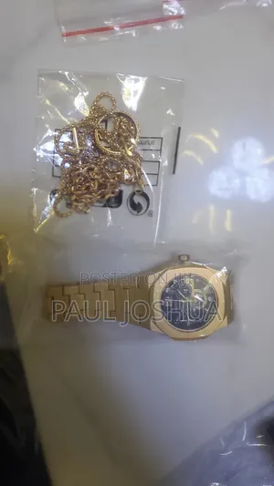Shaarms Men Business Watch and Jewelry Set