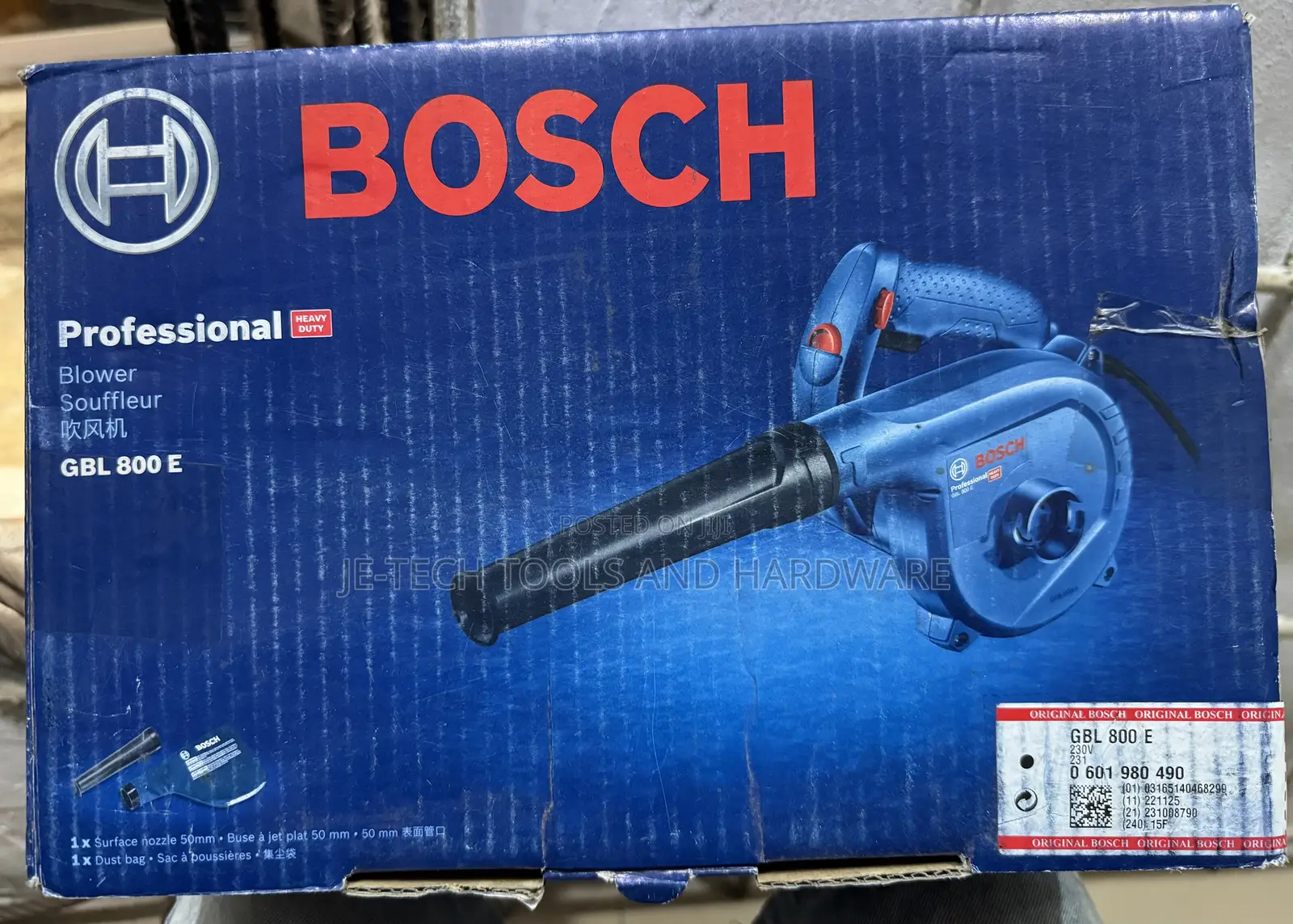 Bosch GBL 800 E Professional Blower With Dust Extraction.