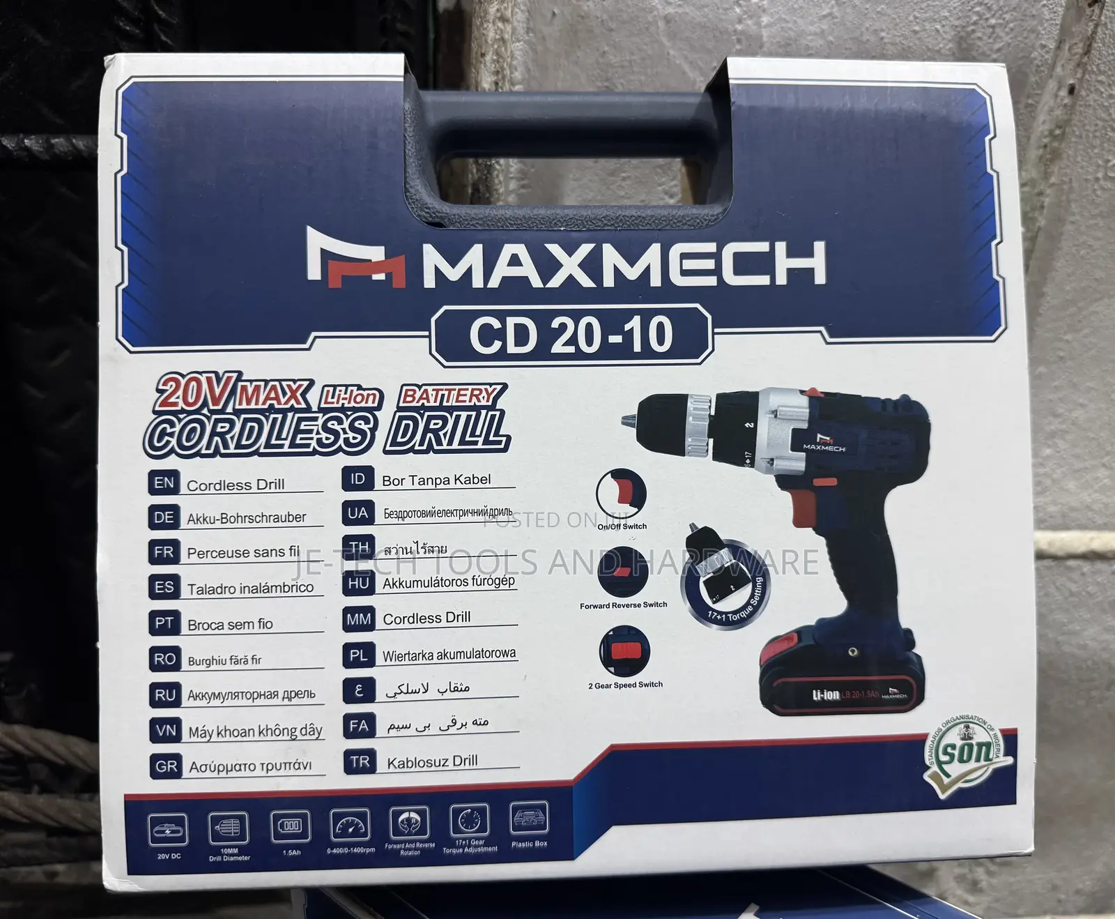 Maxmech Professional 20v Cordless Drill