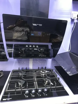 Original Quality Sky-Oppein Built-in 4 Gas Burners Heat Extractor
