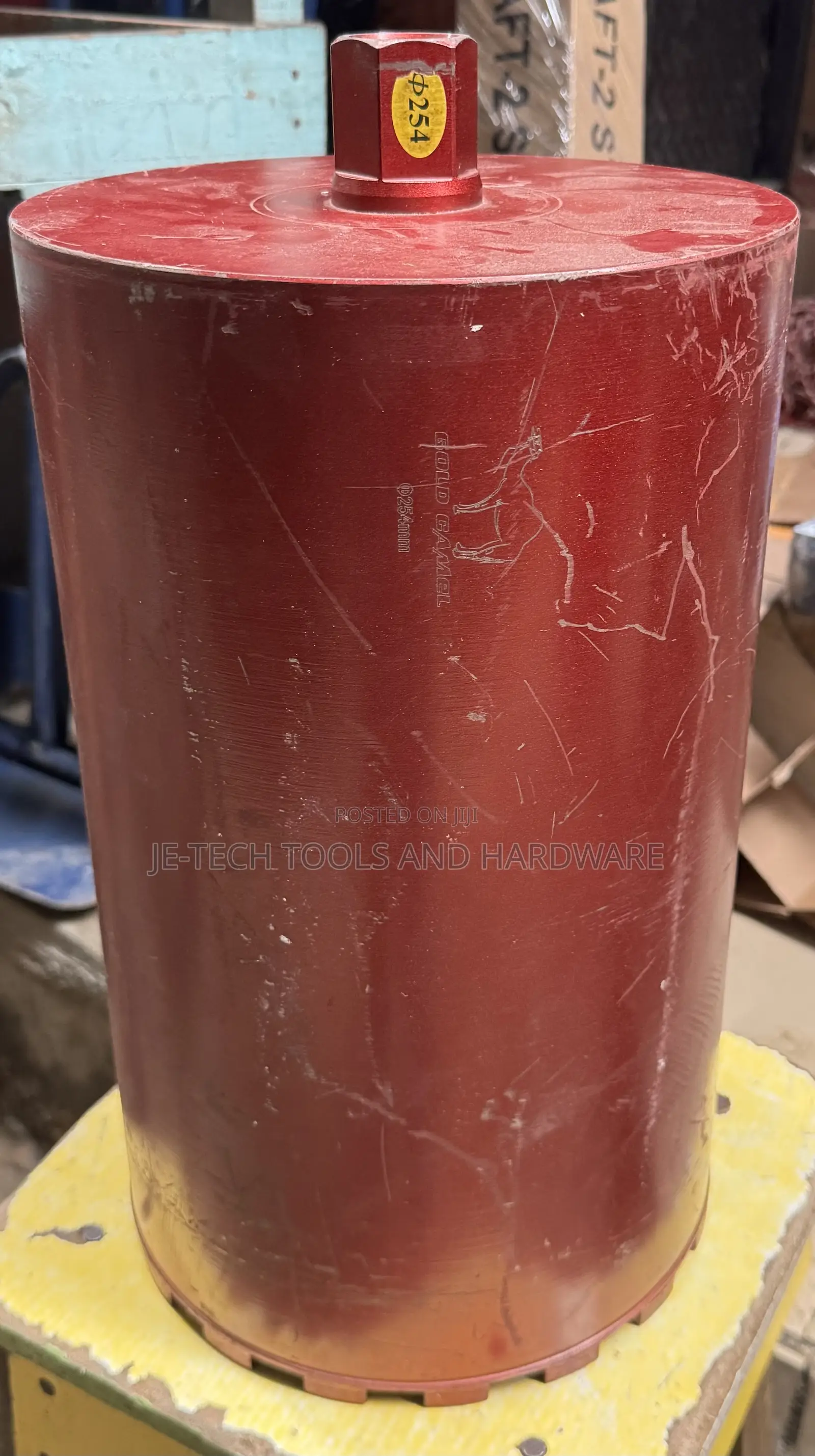 Large Red Diamond Core Drill Bit 10”
