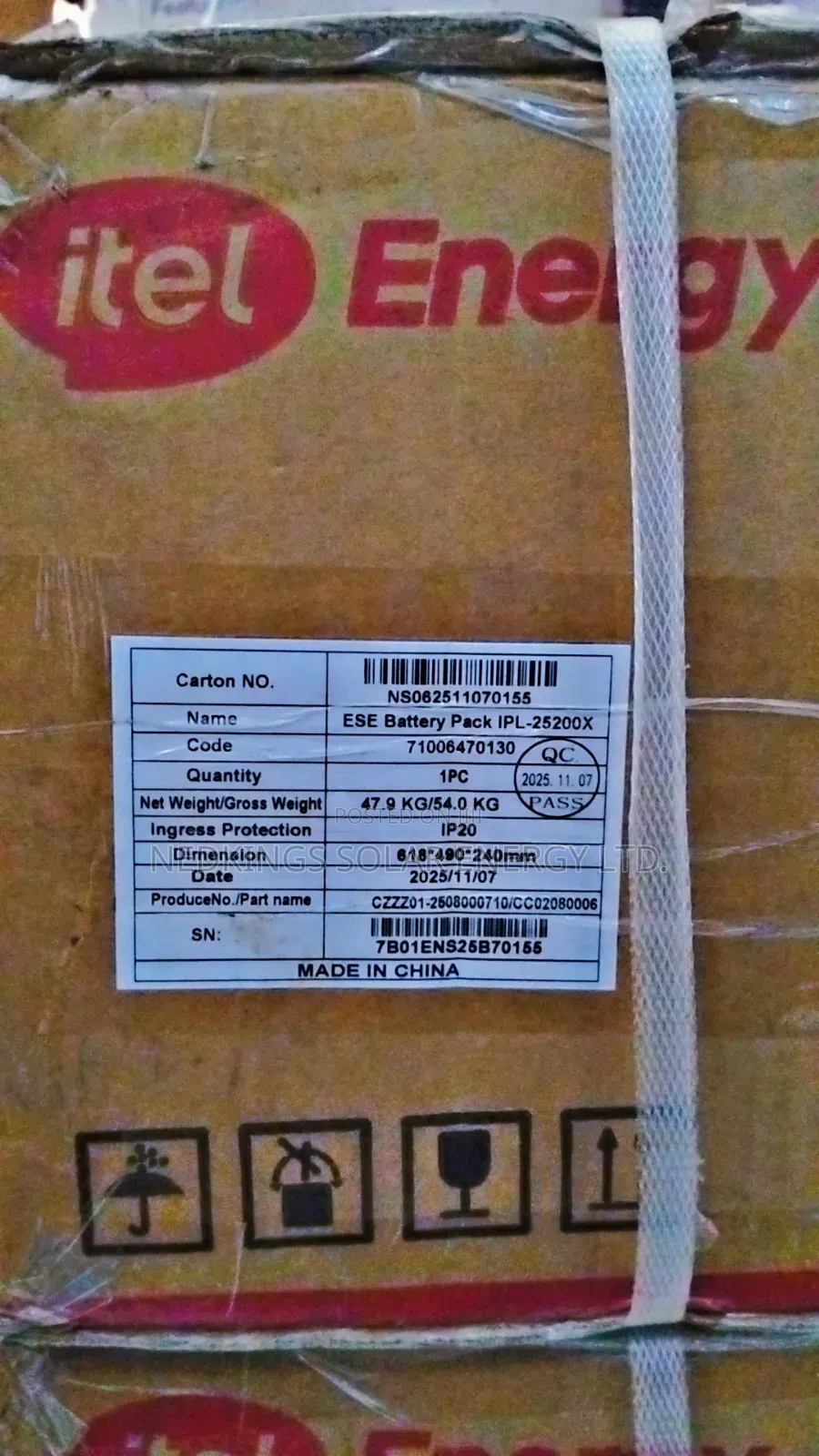 Itel 5kwh 24v Lithium Battery