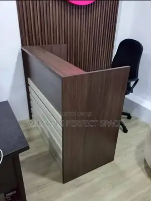 High Wooden Receptionist Desk