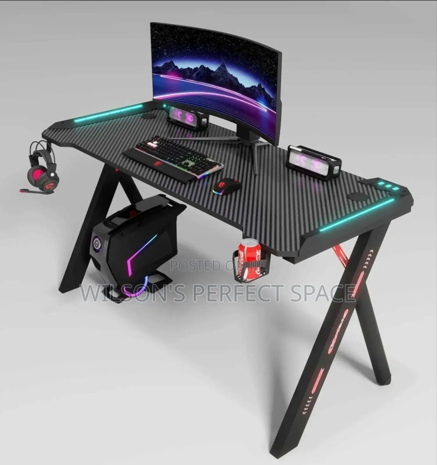 Computer Table With Led Lights