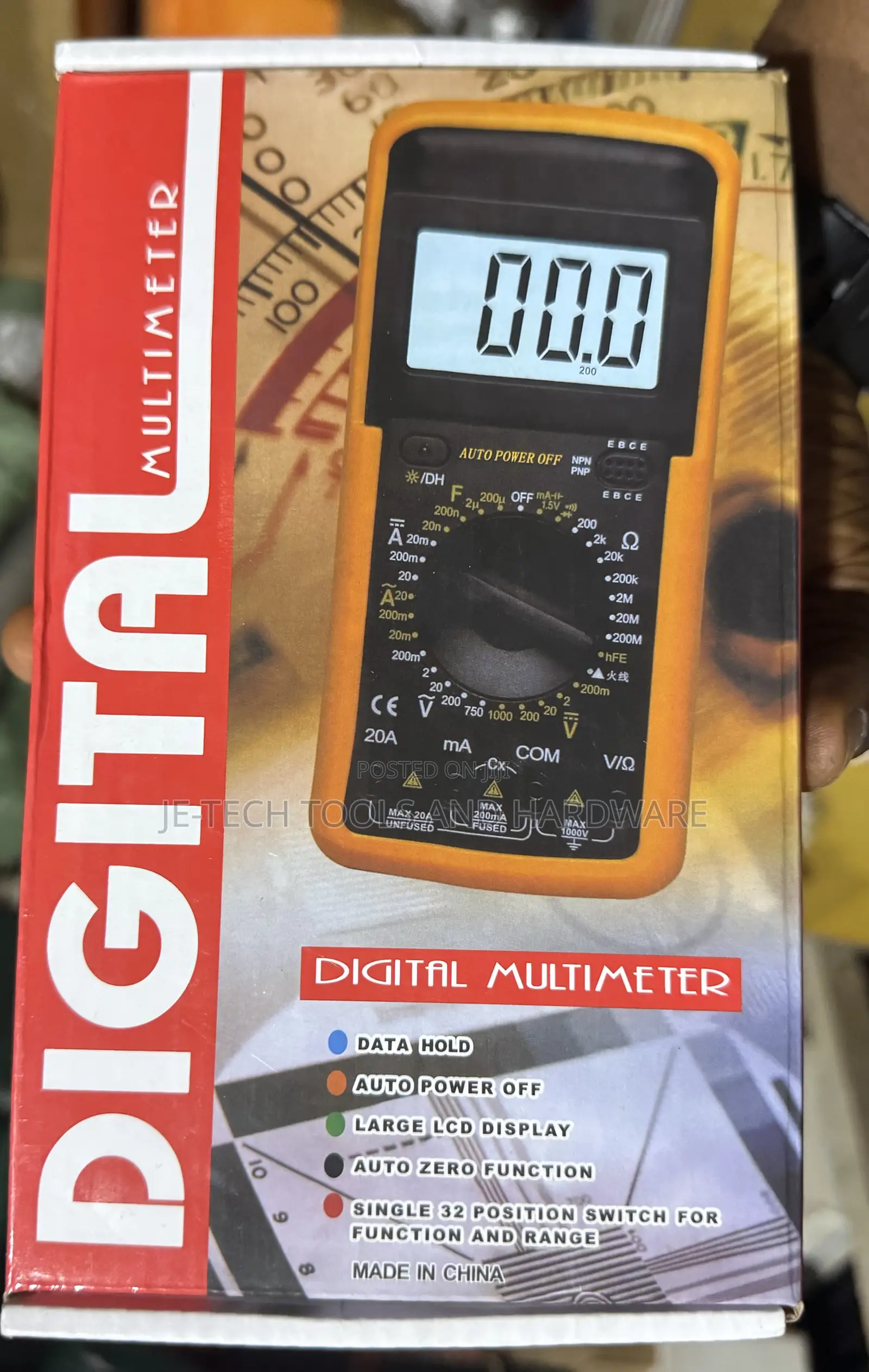 Digital Multimeter Dt9205a