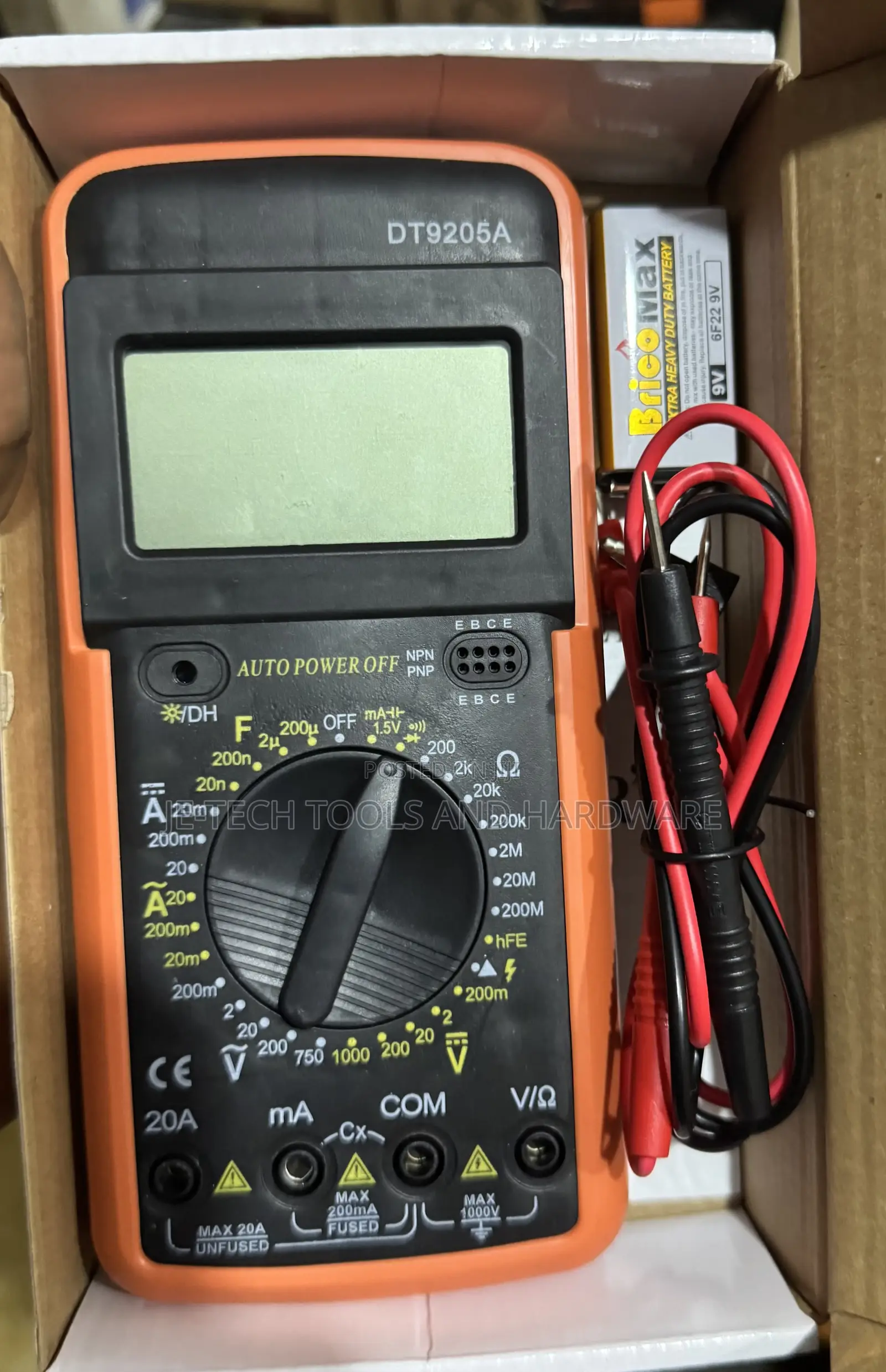 Digital Multimeter, Auto Power Off, Data Hold, Large LCD Display