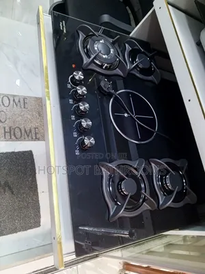 Four Burner Gas Cooker With Hot Plate
