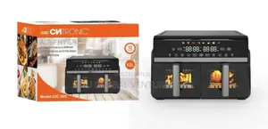 Clatronic 12litres Digital Dual Basket Vision Airfryer.