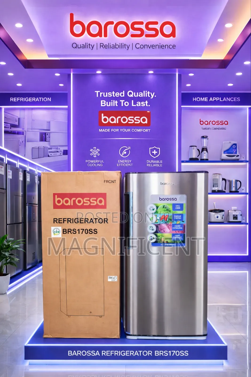 Barossa Brs170ss Refrigerator – Compact, Energy Efficient Fast Cool