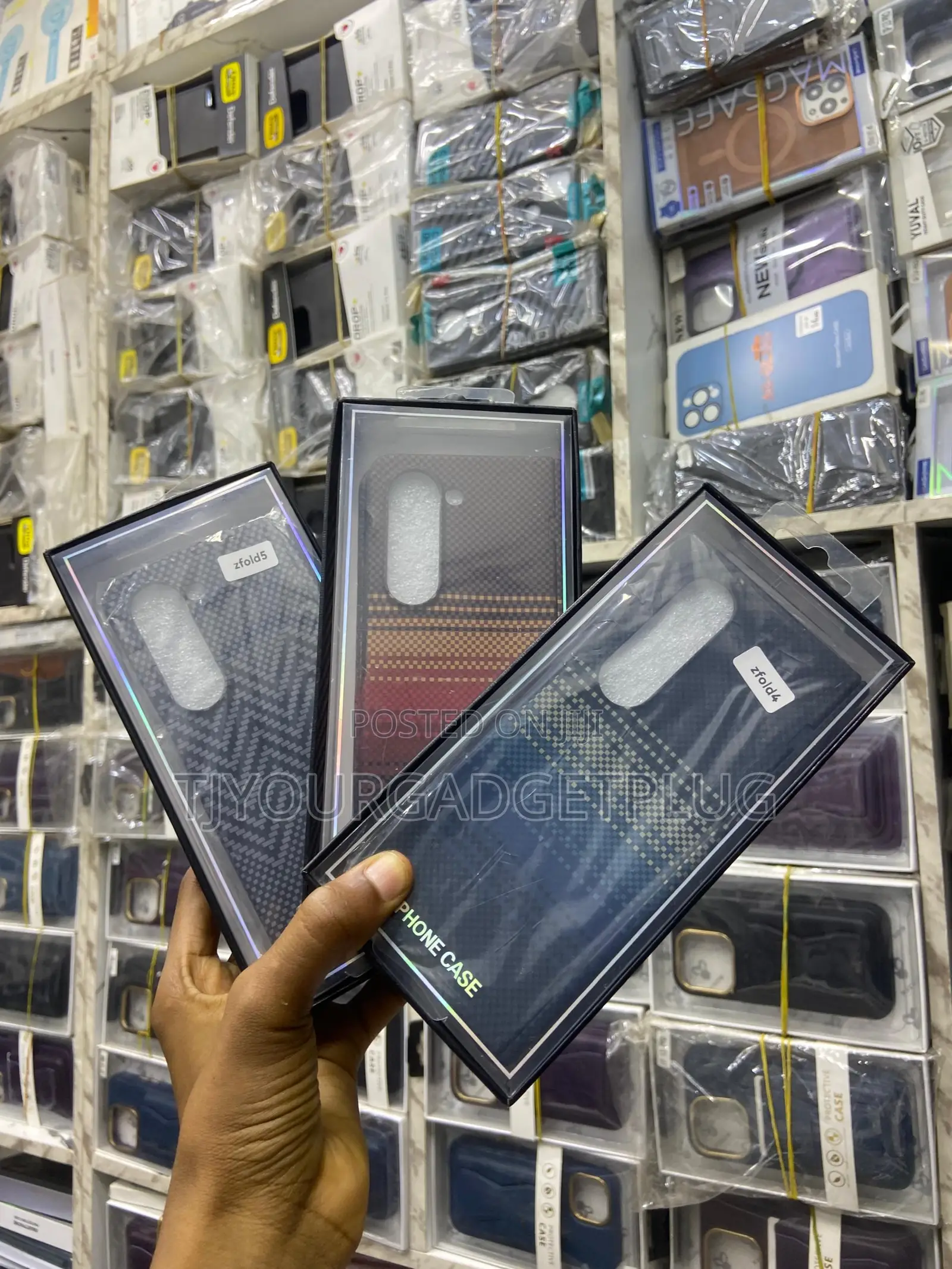 Samsung Galaxy Z Fold Checkered Leather Case