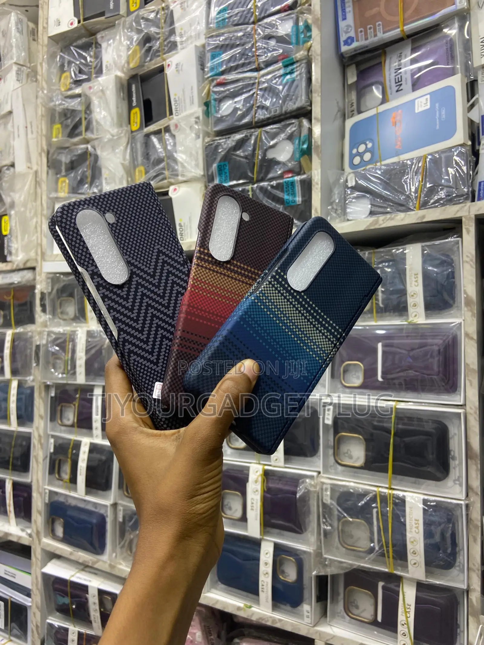 Samsung Galaxy Z Fold Checkered Leather Case
