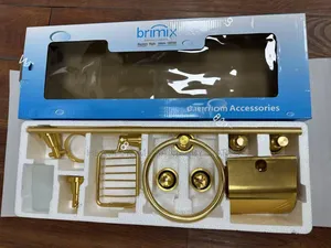 Bathroom Accessories Brimix Gold Set