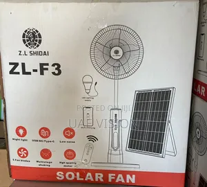 18inches Solar Rechargeable Fan Z.L-f3 High Quality