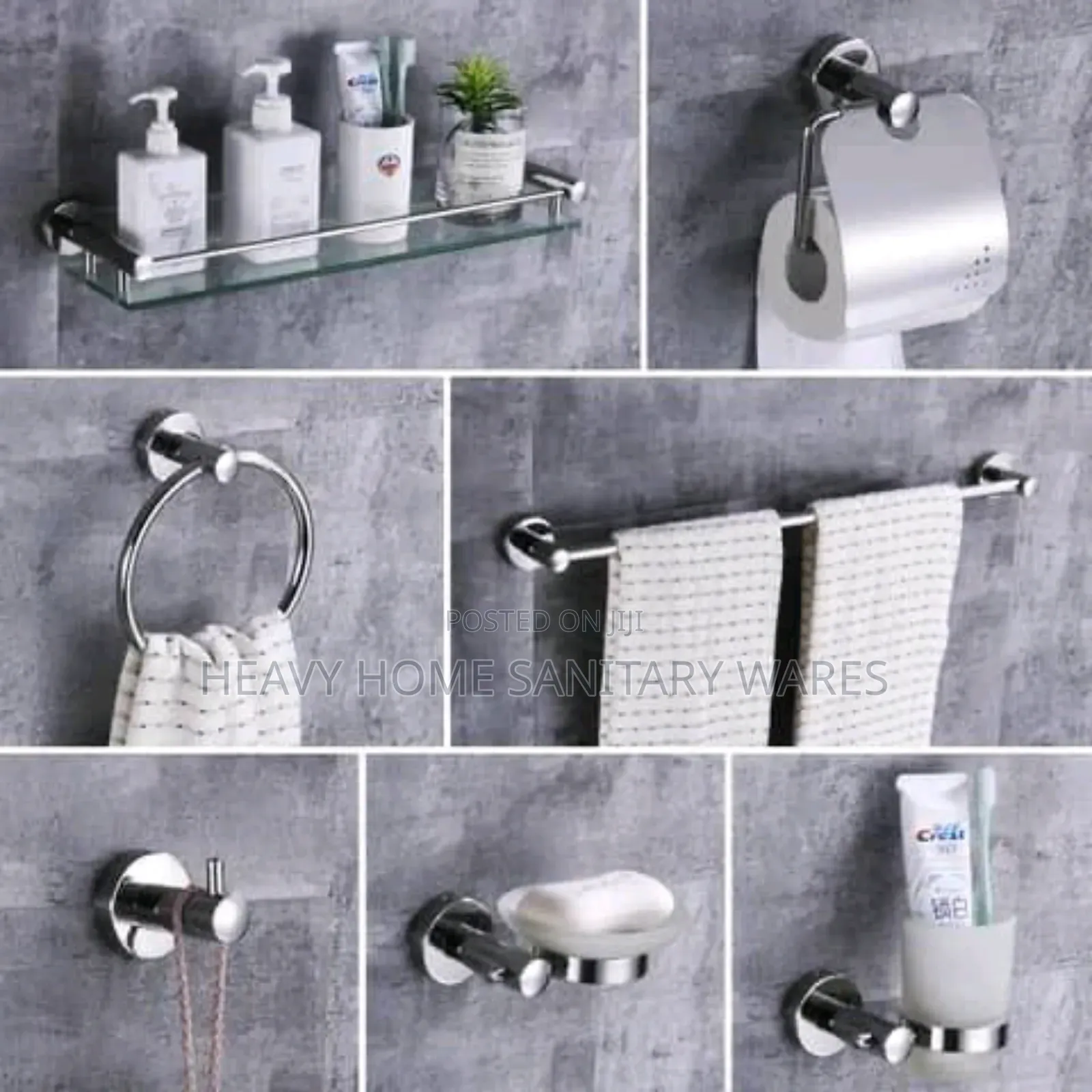 All Seven Set Bathroom Accessories
