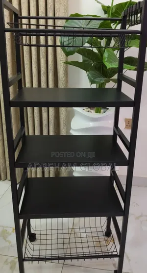 Moveable 5 Layers Kitchen Trolley
