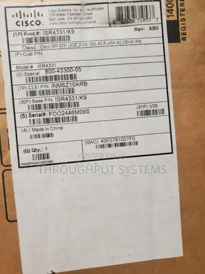 Cisco Isr 4331/ Integrated Services Router