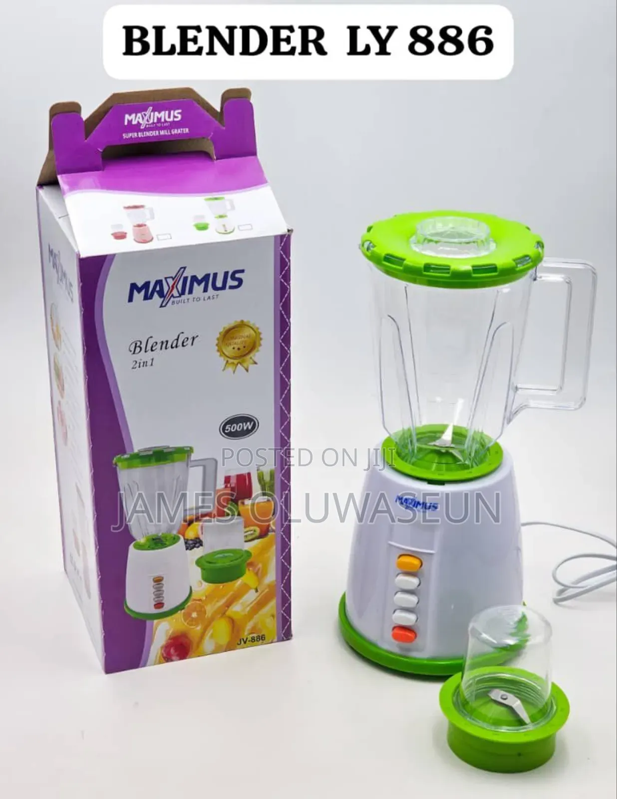 Maximus 2in 1 Blender