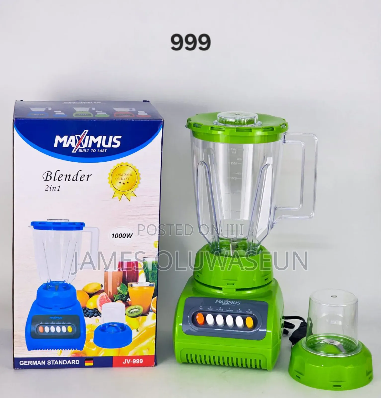 Maxing 1.5litrs 2 in 1 Blender