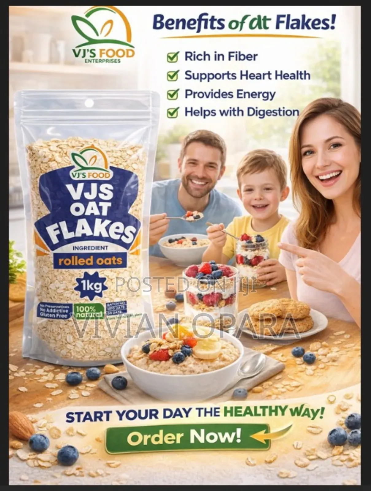 Oatflakes. The Power of Breakfast.