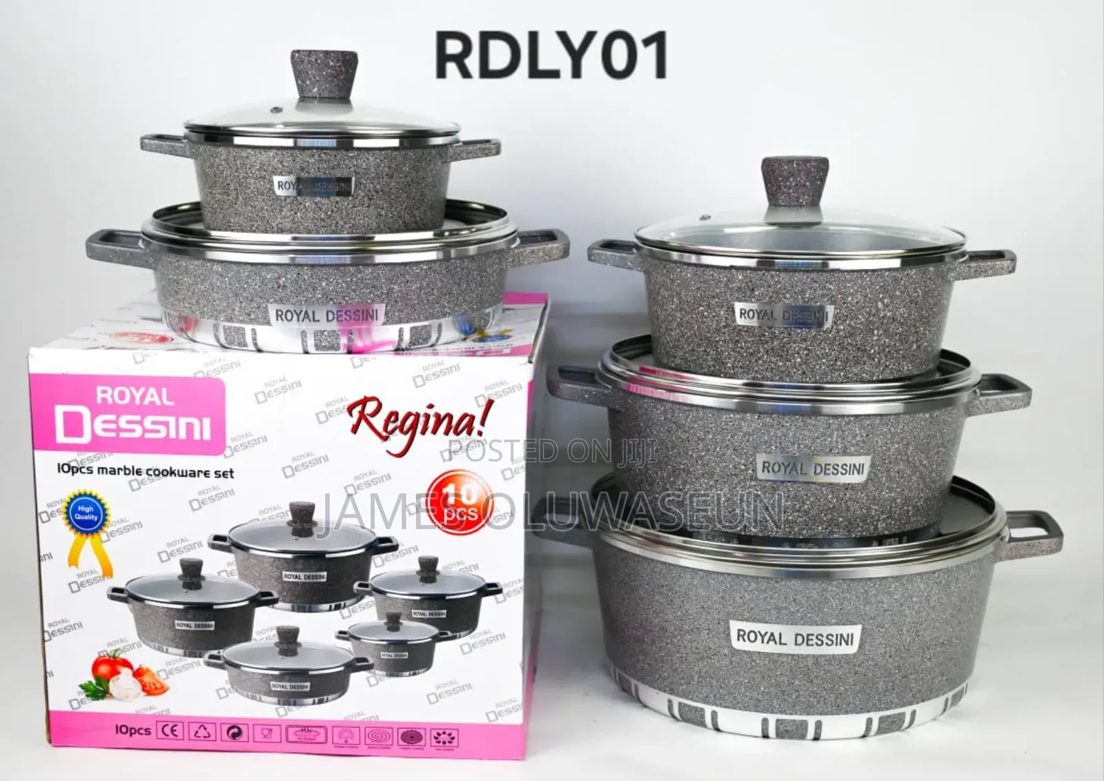 10pcs Regina Dessini Cookware Set