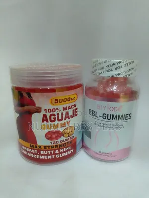 Aguaje Gummies+ Biyode BBL Gummies: For Bust, Hip and Butt Enlargement