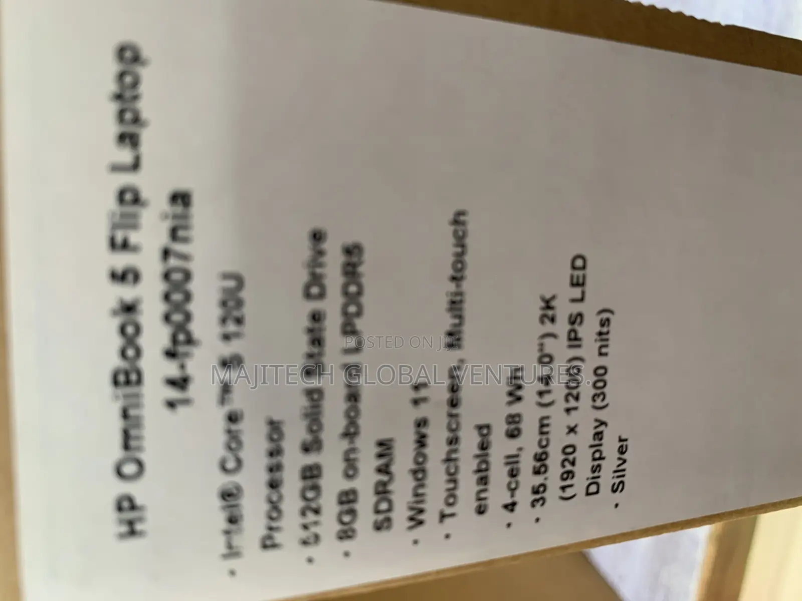 New Laptop HP OmniBook 5 Flip 8GB Intel Core 5 SSD 512GB for sale ...