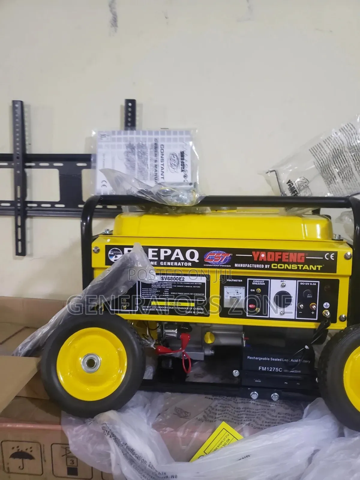 Elepaq Constant 4.5KVA Keystart Generator-Sv6800e2