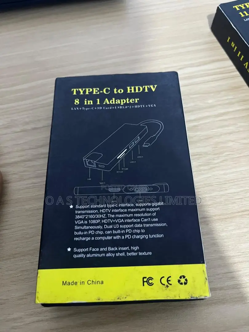 Usb Type C 8 in 1 Adapter