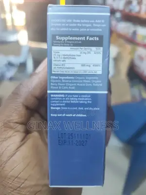 L-Methylfolate 5-MTHF + Methyl B12 Liquid Drops (30ml)