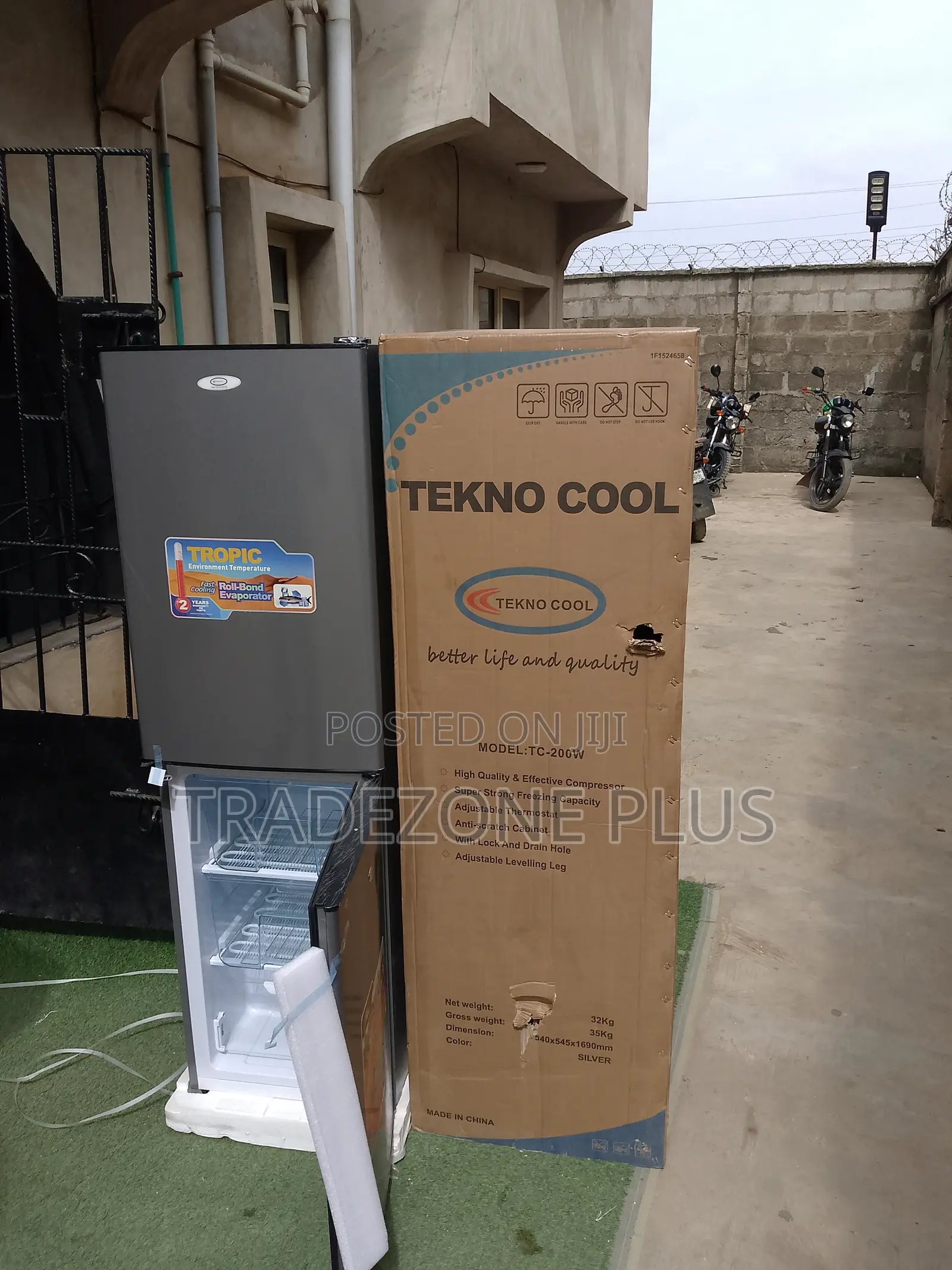 Tekno Cool Tc-200w Fridge – Elegant Silver Design
