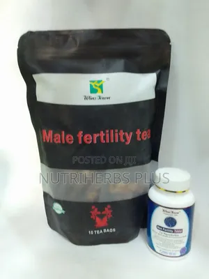 Male Fertility Tablets+ Tea : For Sperm Count, Motility Quality