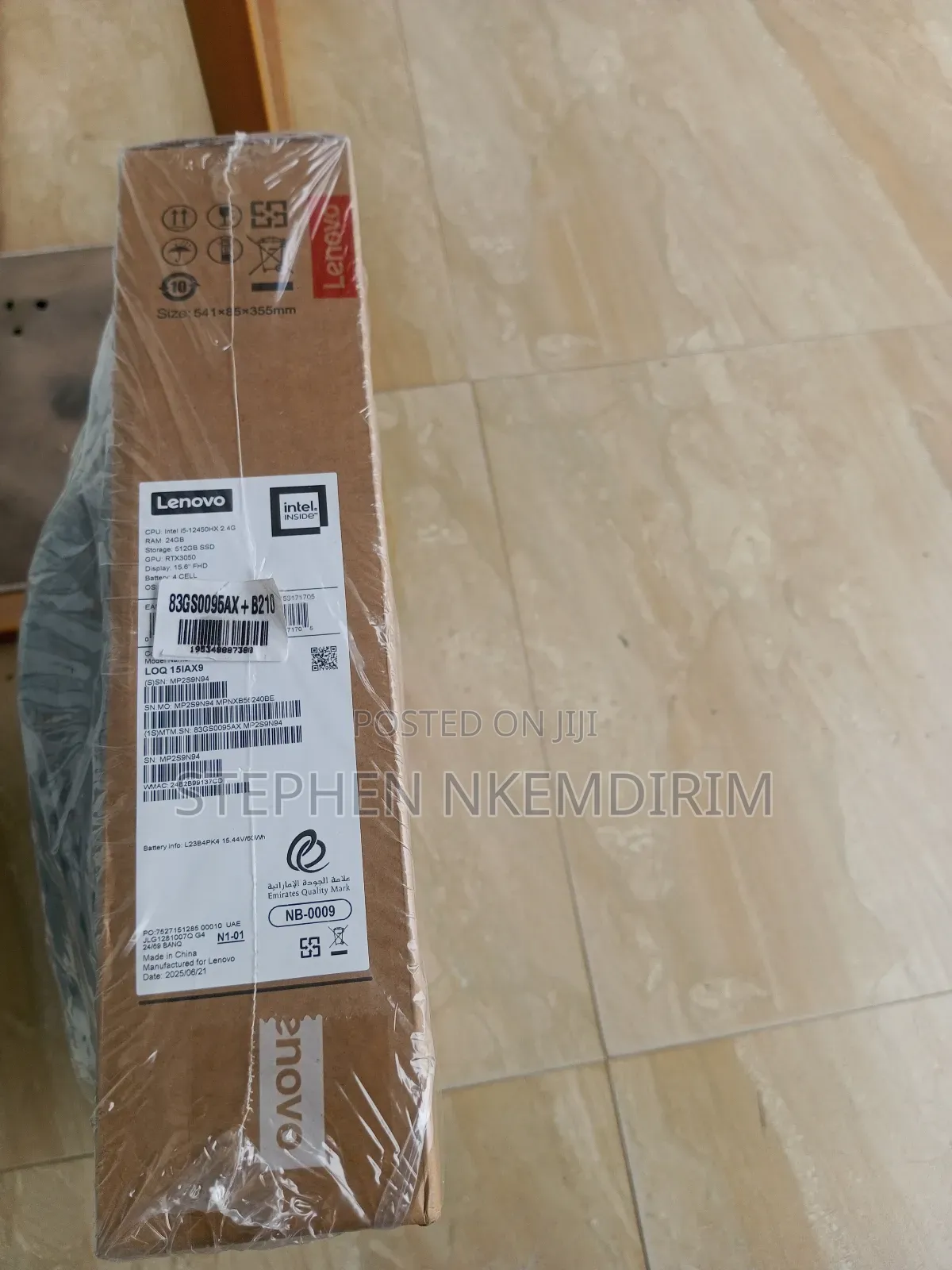 New Laptop Lenovo LOQ 15ARP9 24GB Intel Core i5 SSD 512GB