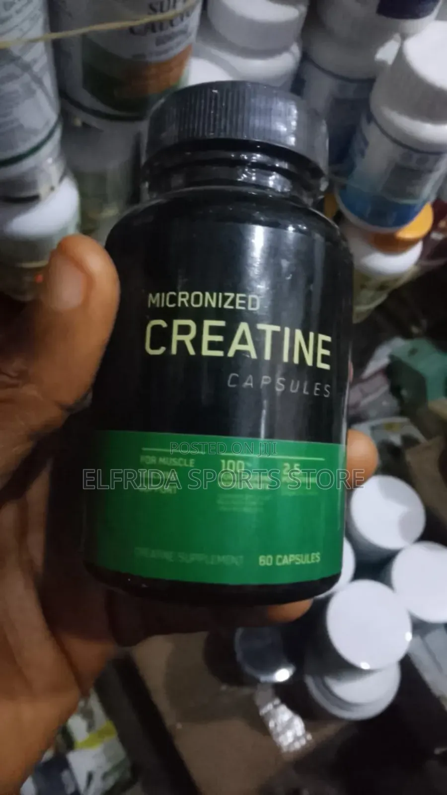 Micronized Creatine Capsules ,Muscle Strength Supplement (60 Caps)