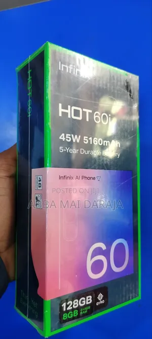 New Infinix Hot 60i 128 GB Black
