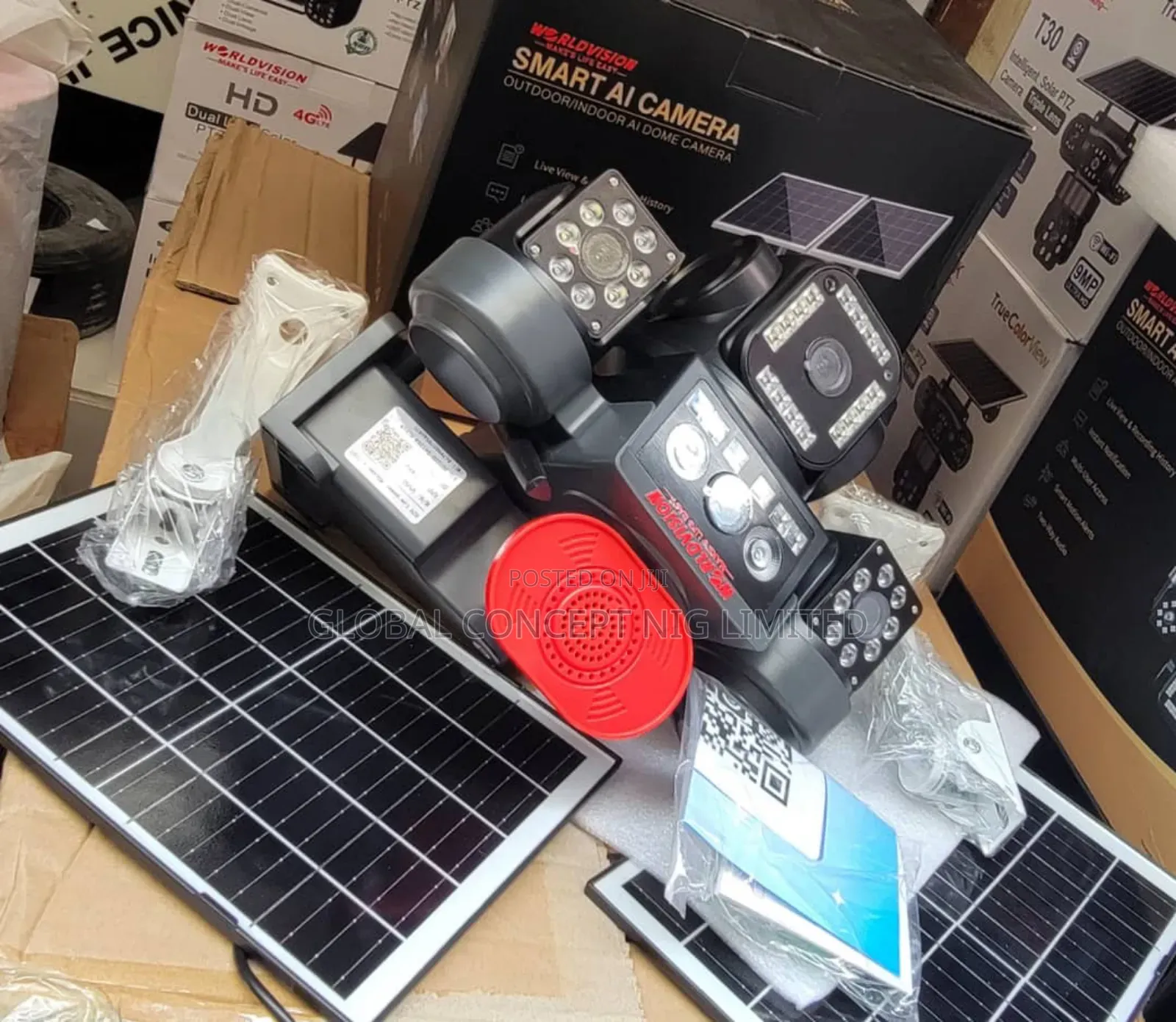 Automatic Rotating 4 Lens Solar Camera