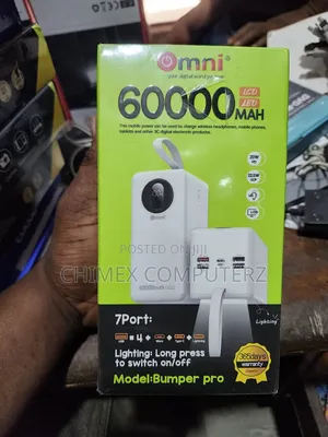 Omni Bumper Pro 60,000mah Power Bank – 7-Port Fast Charging